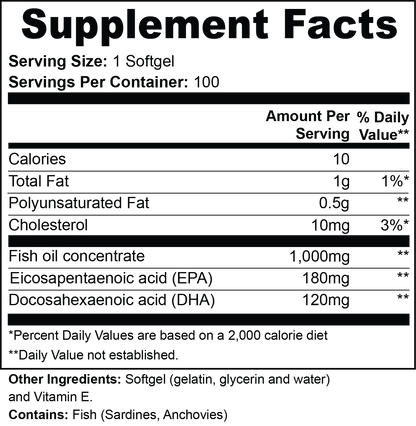 Dark Star Omega -3 with EPA, & DHA Support